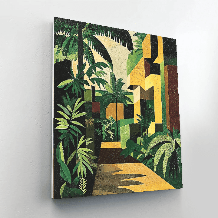 Pablo Picasso Inspired Cubist Jungle Serenity  Paint By Numbers Kits