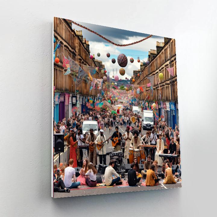 Glasgow's West End Festival - United Kingdom Numbered Painting Kits