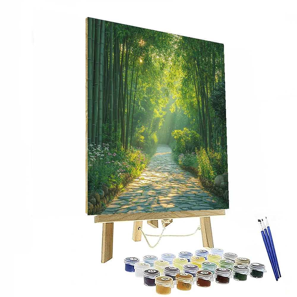 Bamboo Forest Path Paint By Numbers Kits