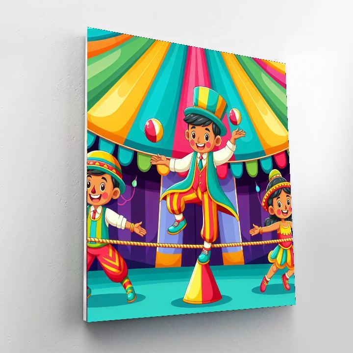Circus Performer Spectacular DIY Paint By Numbers