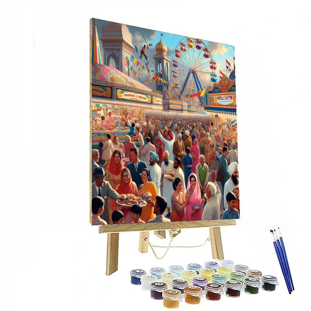 Summer Carnival Extravaganza Paint By Numbers Art