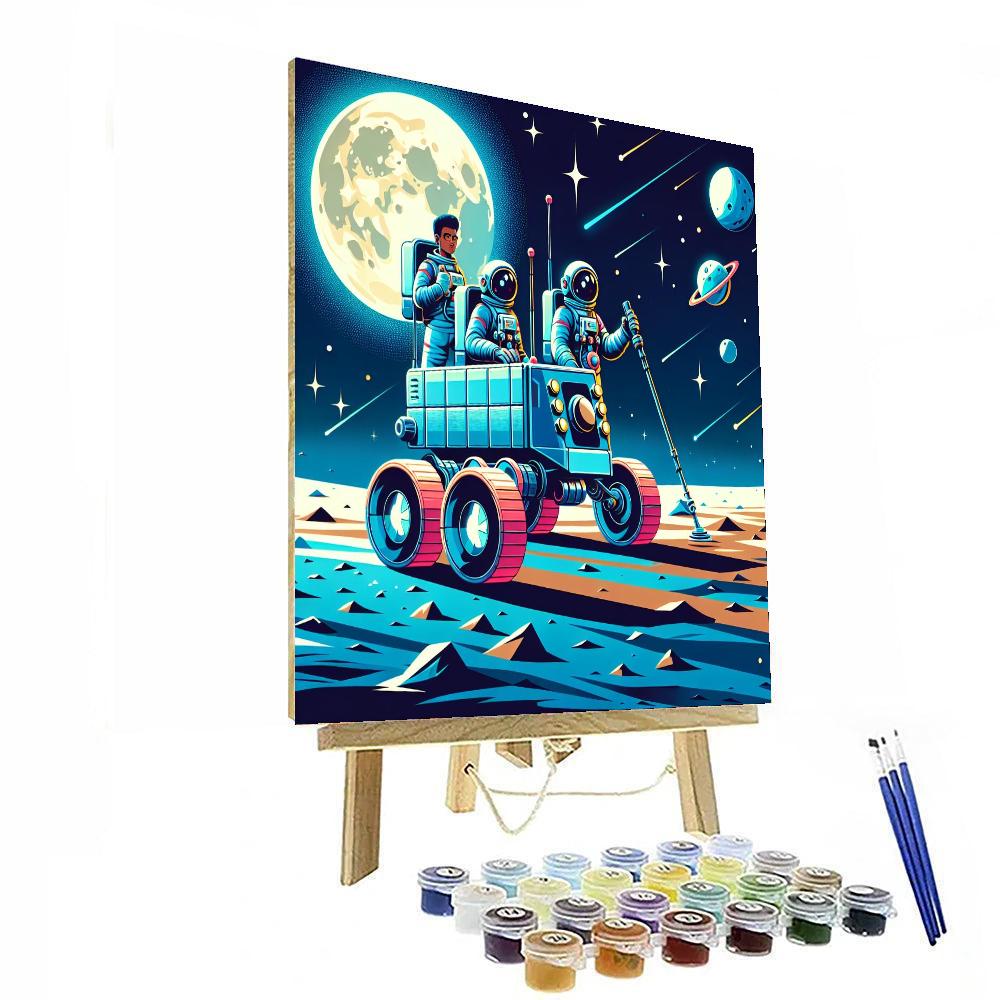 Lunar Rover Mission DIY Paint By Numbers