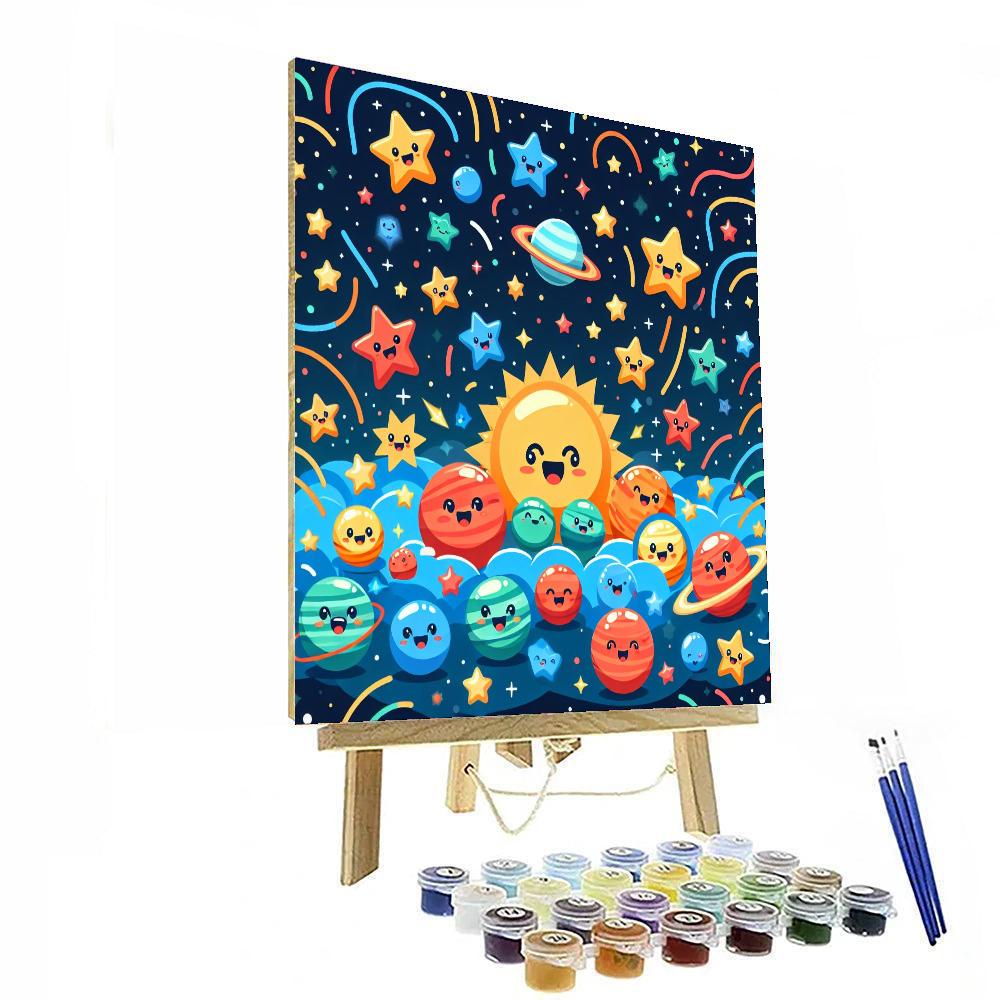 Galactic Friendship Festival Paint By Numbers