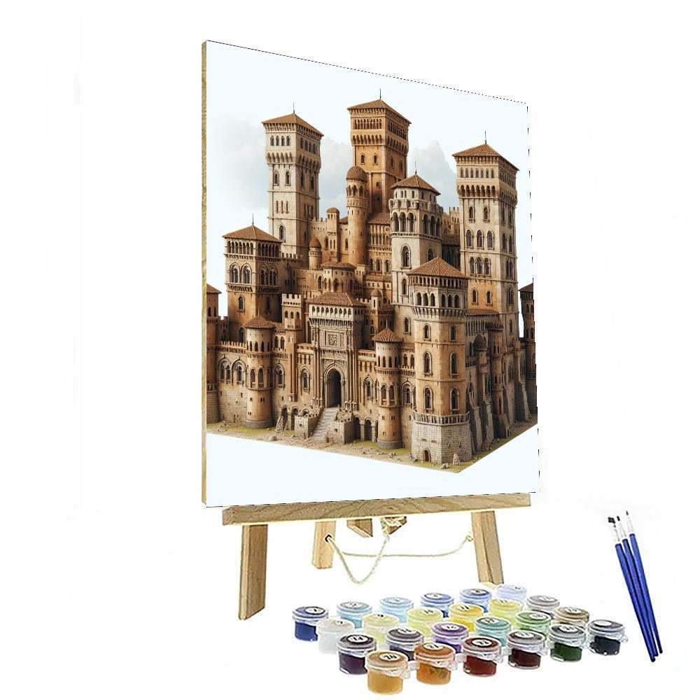 Medieval Castle Mystery DIY Paint By Numbers