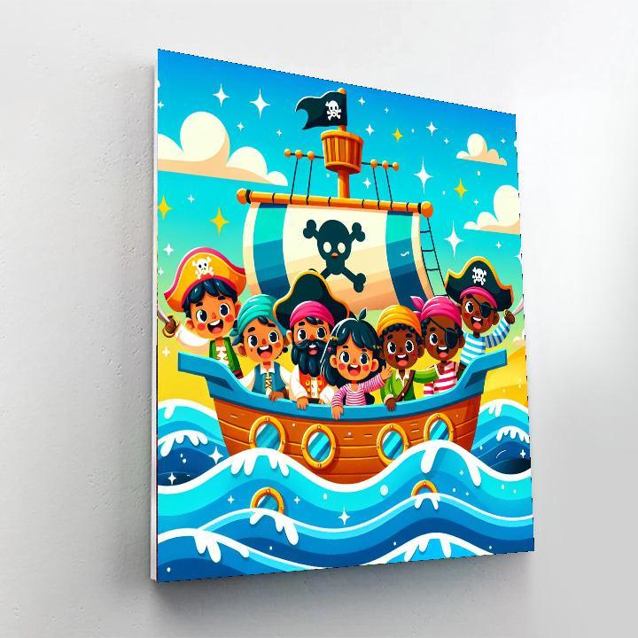 Pirate Seas Paint By Numbers Art
