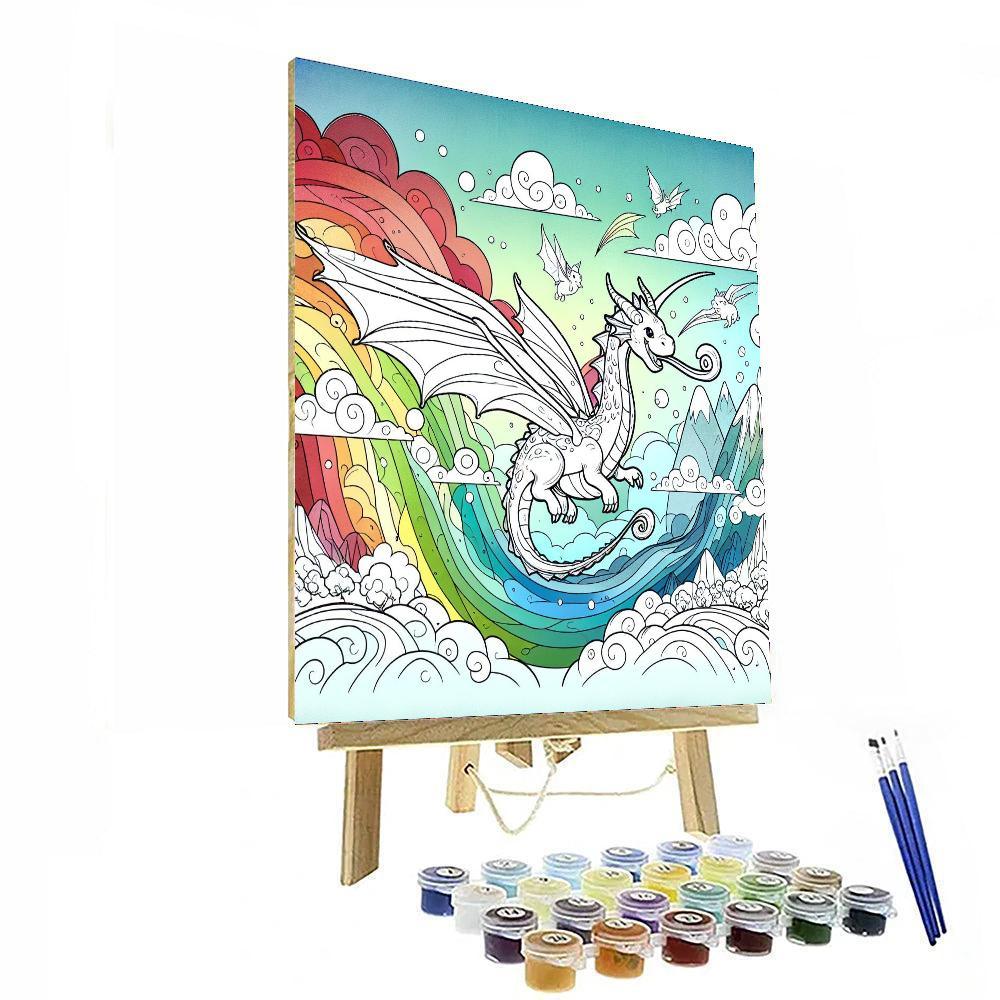 Dreamy Dragon Realm Numbered Painting Kits
