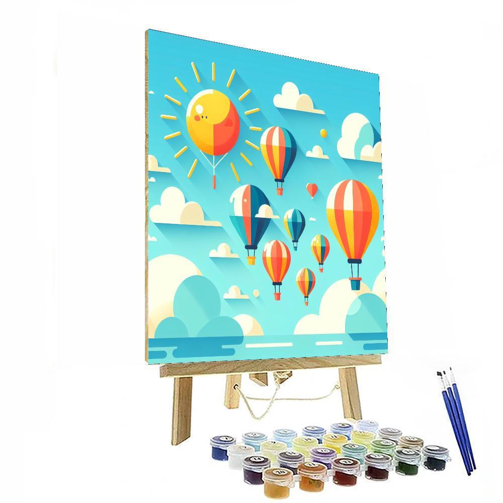 Sky-high Hot Air Ballooning Paint By Numbers