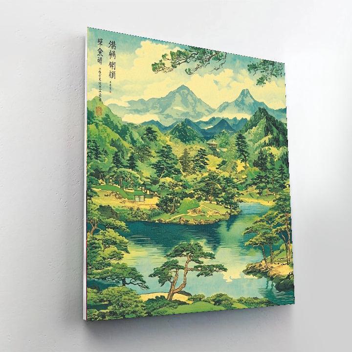 Utagawa Hiroshige Inspired Elegant Japanese Serenity  Paint By Numbers Kits