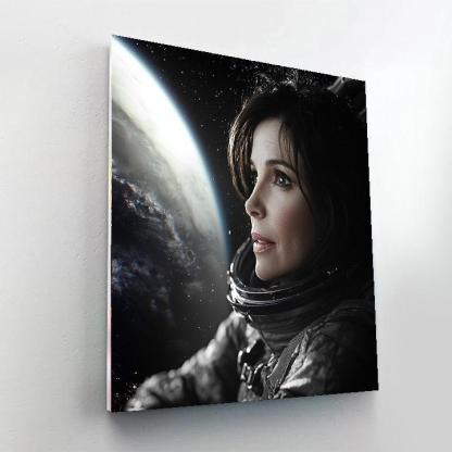Sandra Bullock: Navigating Through Gravity's Fields Numbered Painting Kits