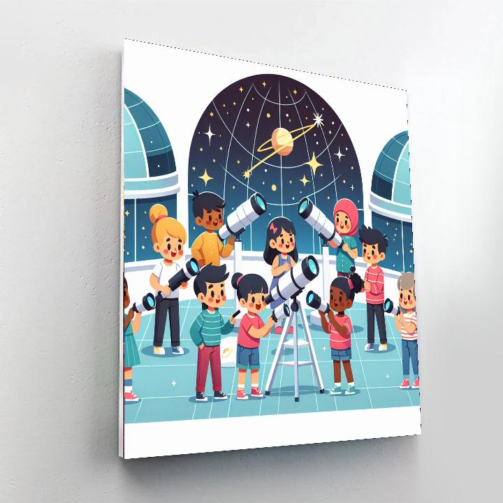 Stardust Science Observatory Paint By Number