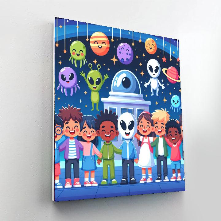 Fun In Space Academy Painting Number Kit