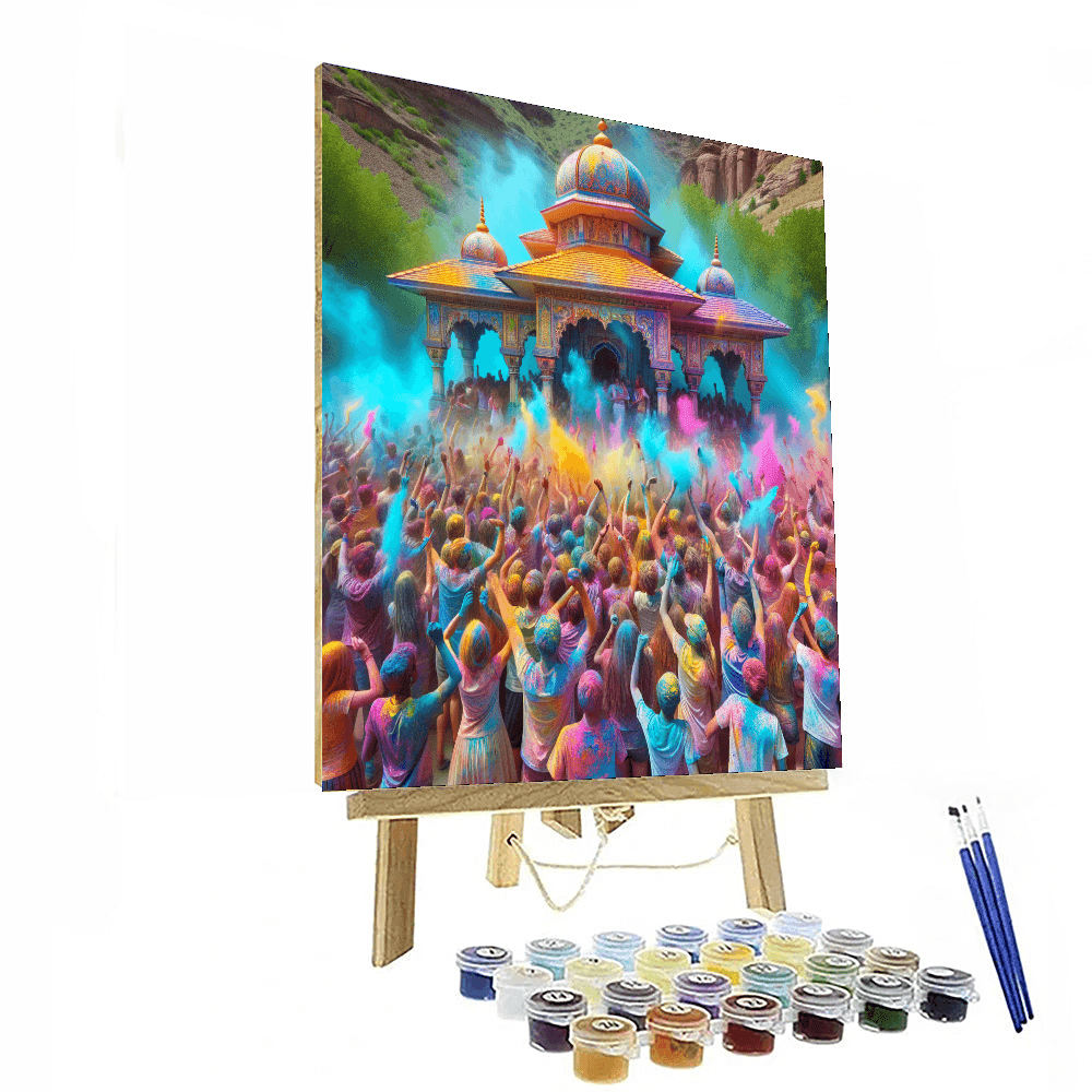 The Holi Festival Of Colors - Utah, Usa Paint By Numbers Art