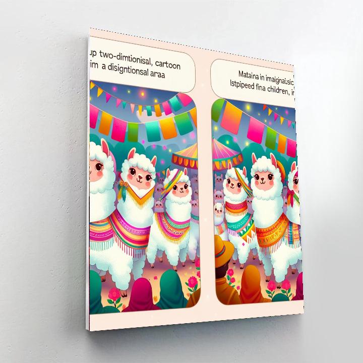 Artistic Alpaca Festival Painting Number Kit