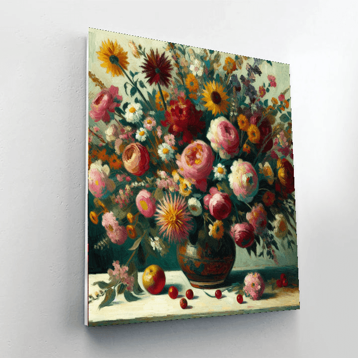 Bright Floral Bouquet Painting Number Kit