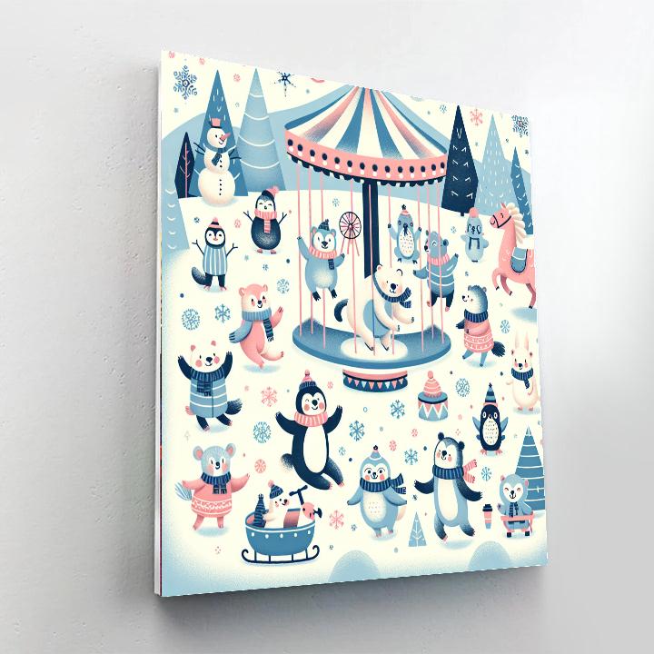 Frosty Fun Festival Numbered Painting Kits
