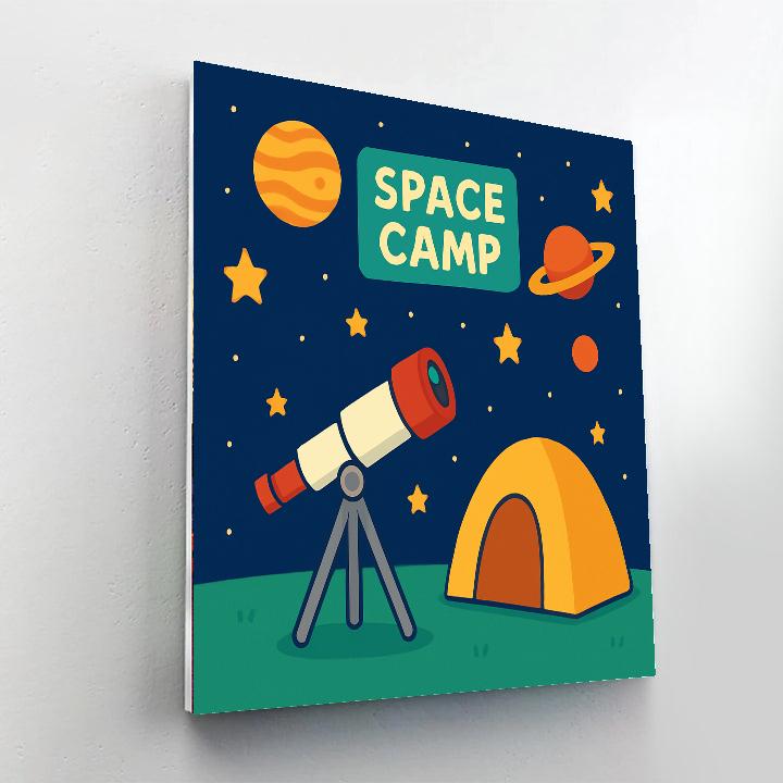 Space Explorer's Camp Paint By Numbers Kits