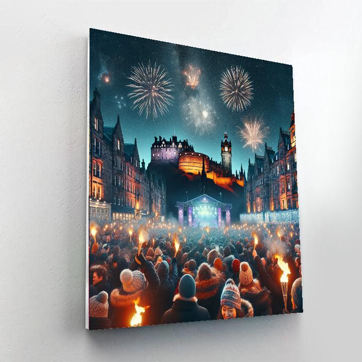 Edinburgh Hogmanay - Edinburgh Painting Number Kit