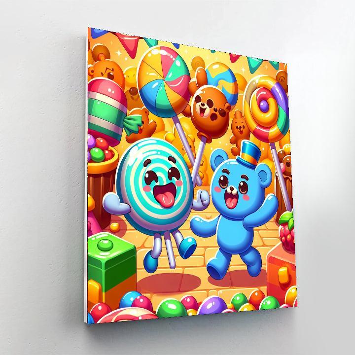 Adventures In Candy Kingdom Paint By Numbers Art
