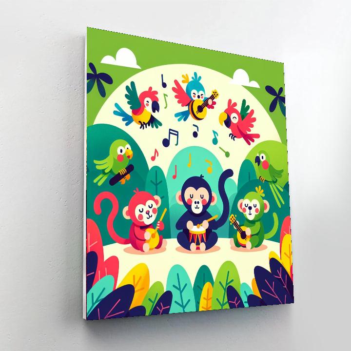 Jungle Jam Jamboree Paint By Color