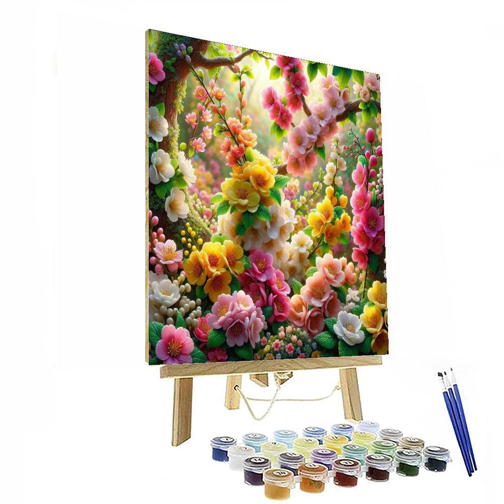 Springtime Blossom Parade Paint By Number
