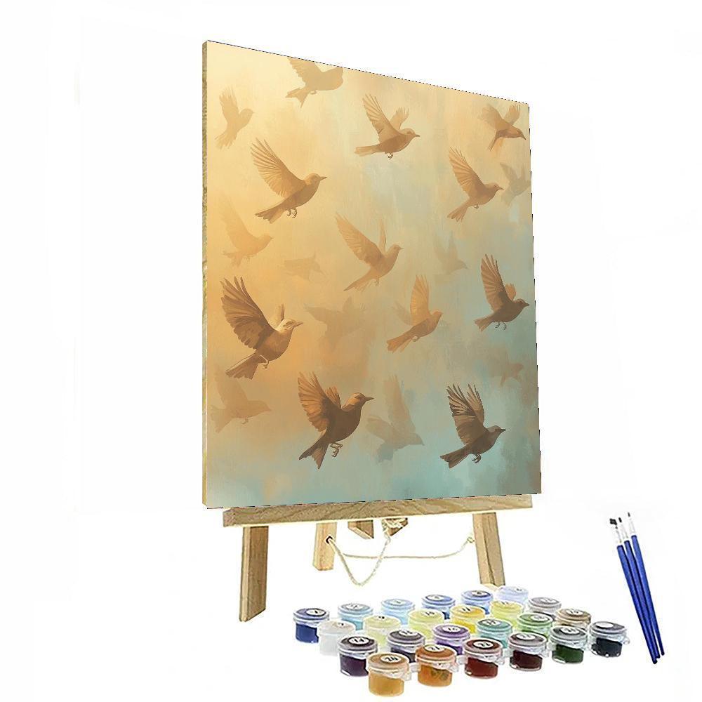 Leonardo Da Vinci Inspired Silent Flight  Paint By Numbers Kits