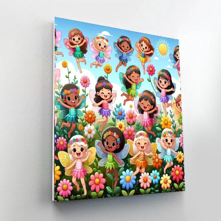 Charming Fairy Friends Paint By Numbers Art