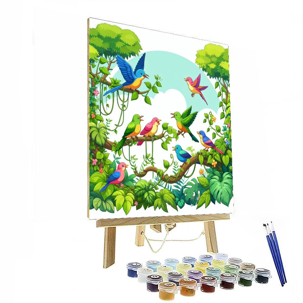 Brilliant Birdwatching Expedition Paint By Numbers Art