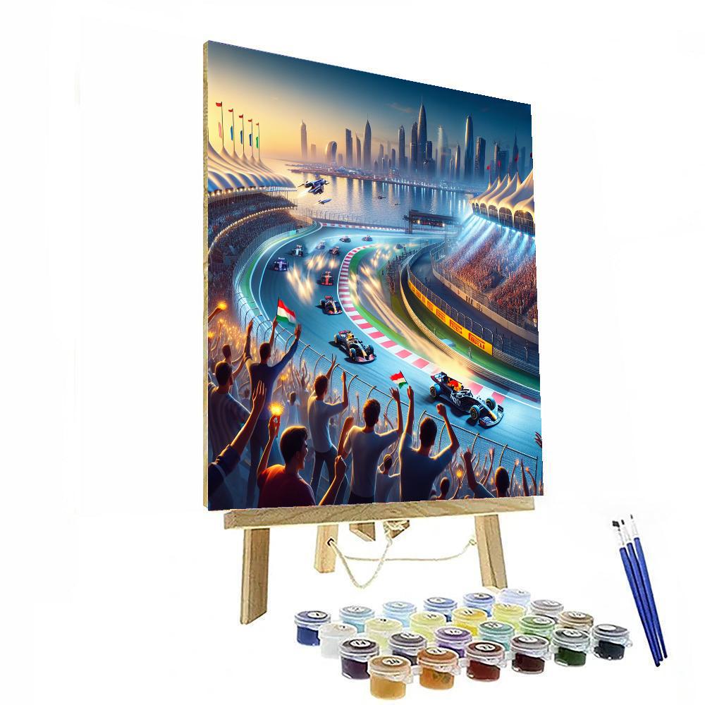 Yas Marina Circuit Abu Dhabi - Uae Painting Number Kit
