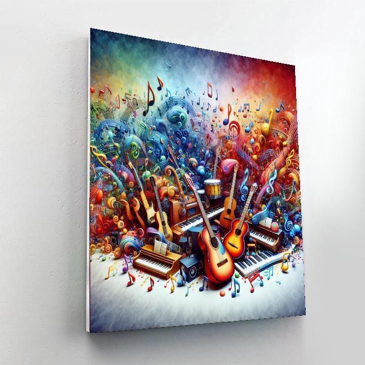 Colorful Musical Journey Numbered Painting Kits