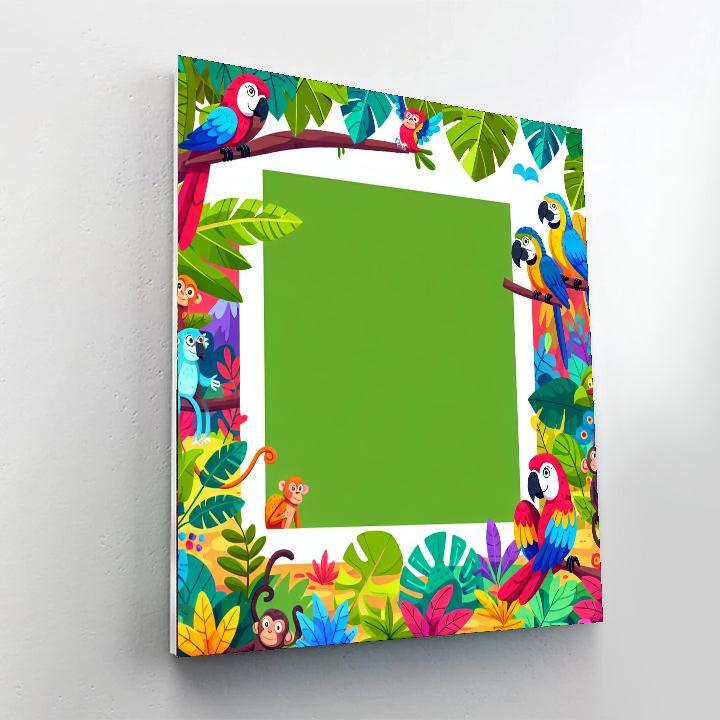 Tropical Jungle Frolic Number Painting