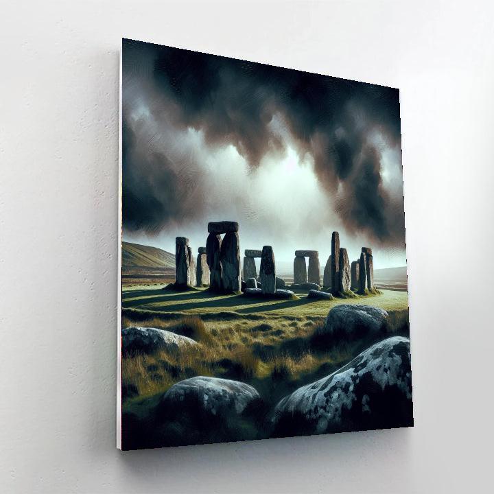 Enigmatic Celtic Stone Circle Painting Number Kit