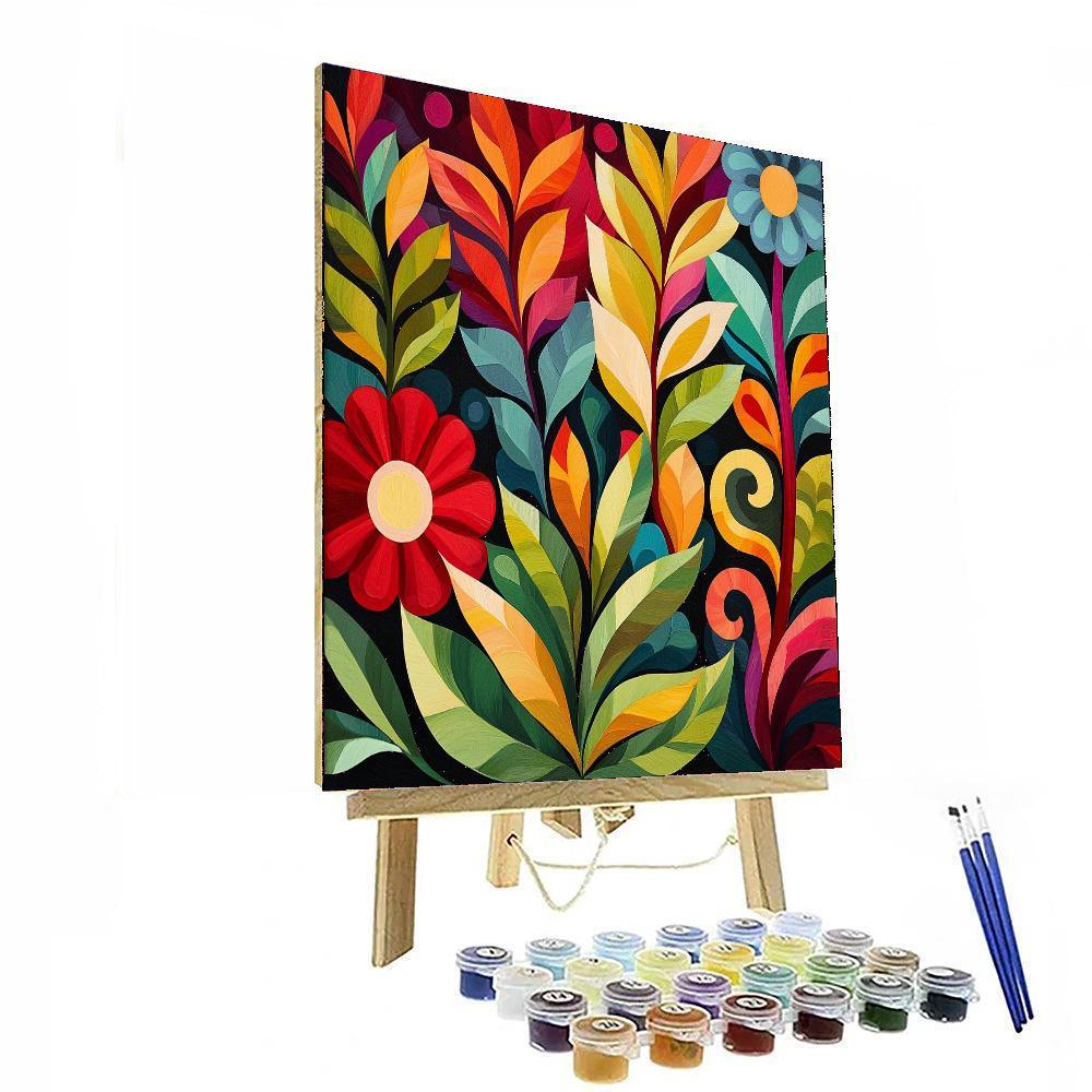 Frida Kahlo Inspired Emotional Garden  Painting By Numbers Kit