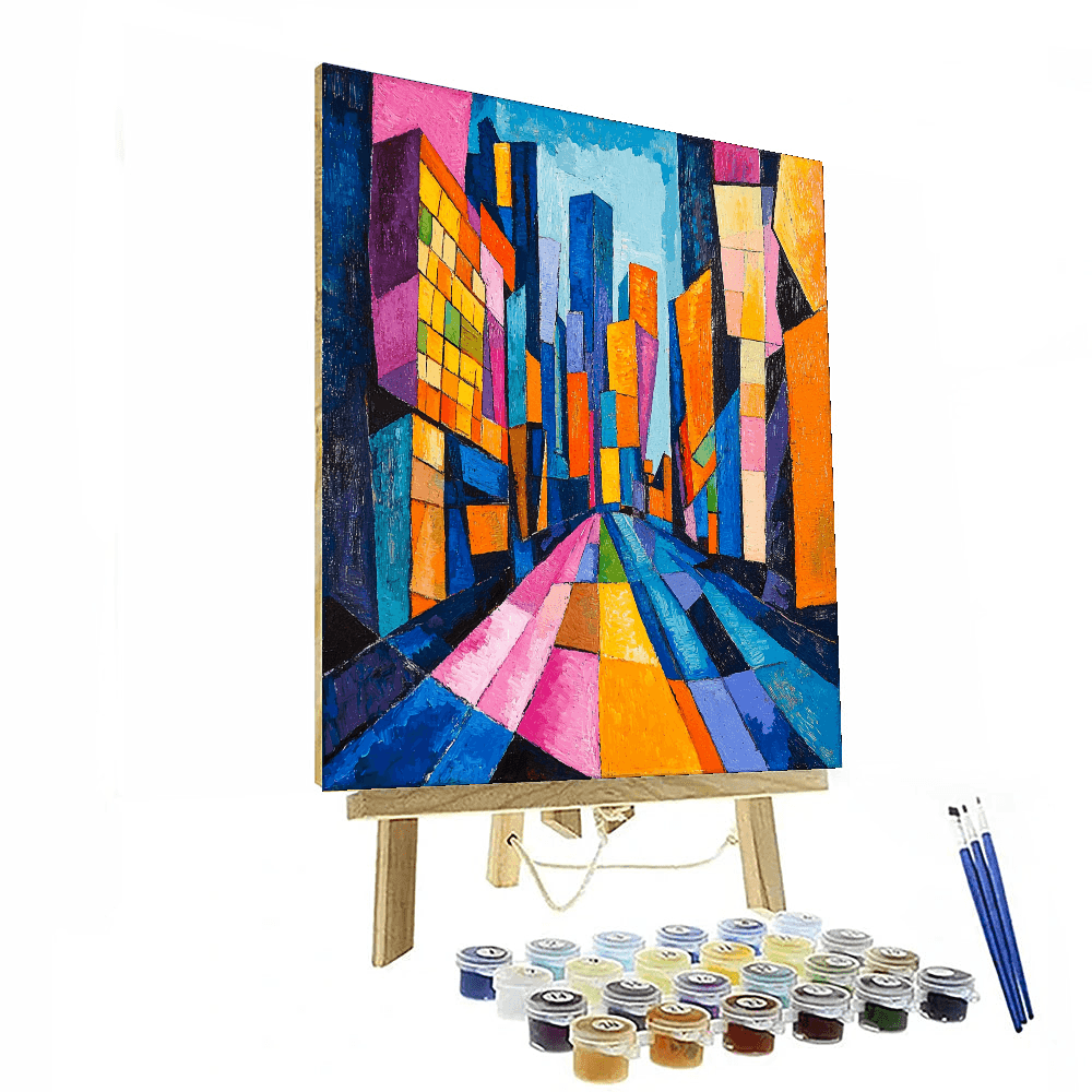Wassily Kandinsky Inspired Metropolis Dreams  Paint By Numbers