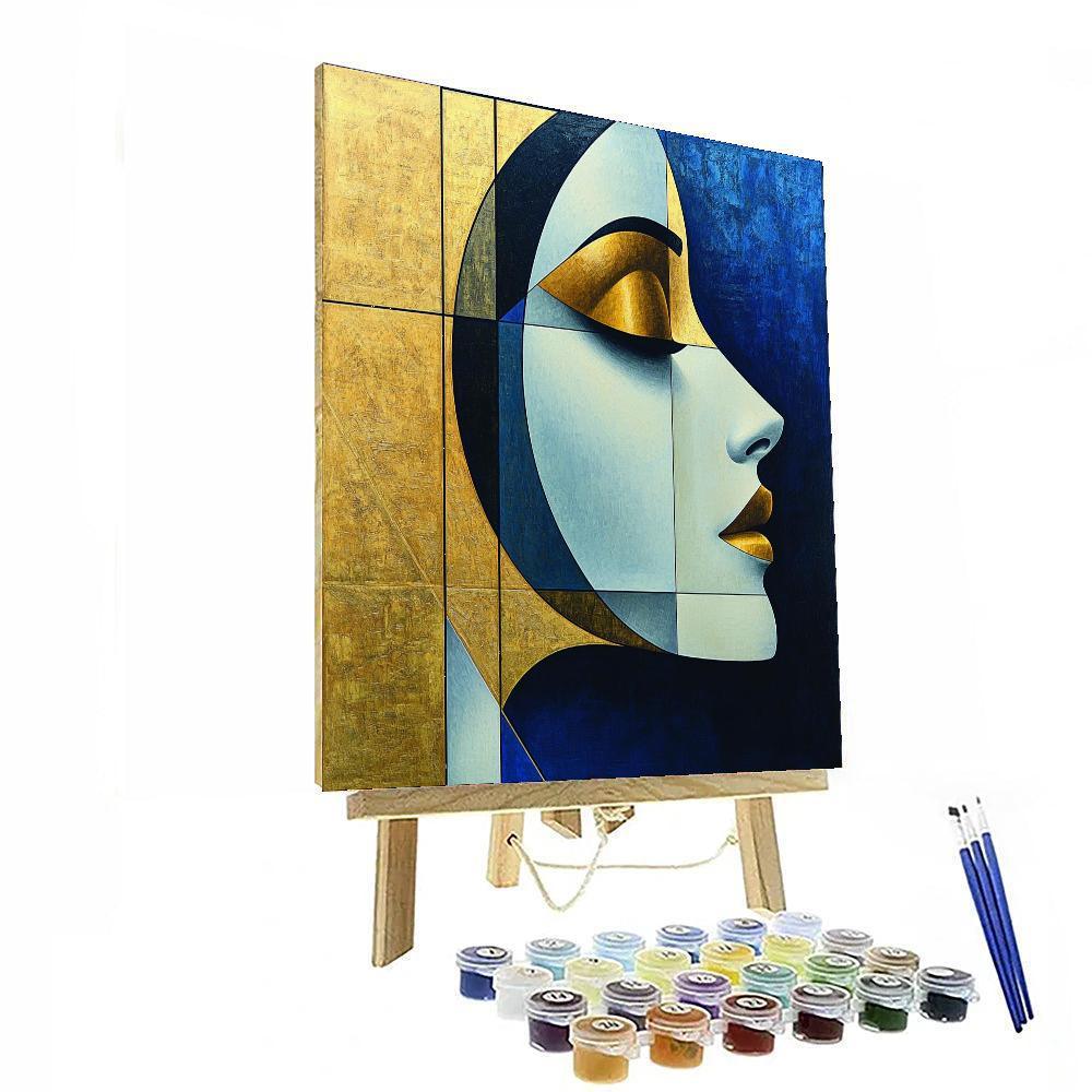 Tamara De Lempicka Inspired Deco Geometric Harmony  DIY Paint By Numbers