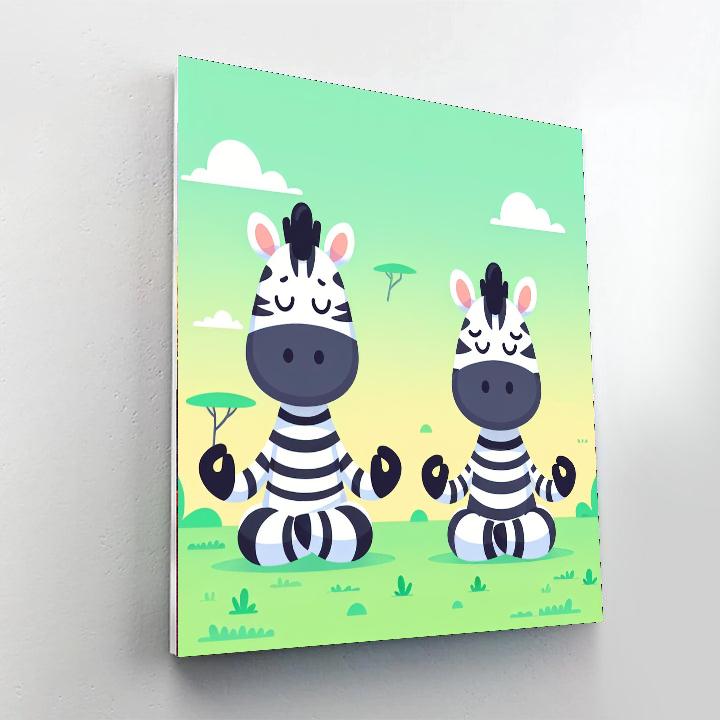 Zen Zebra Zen Numbered Painting Kits