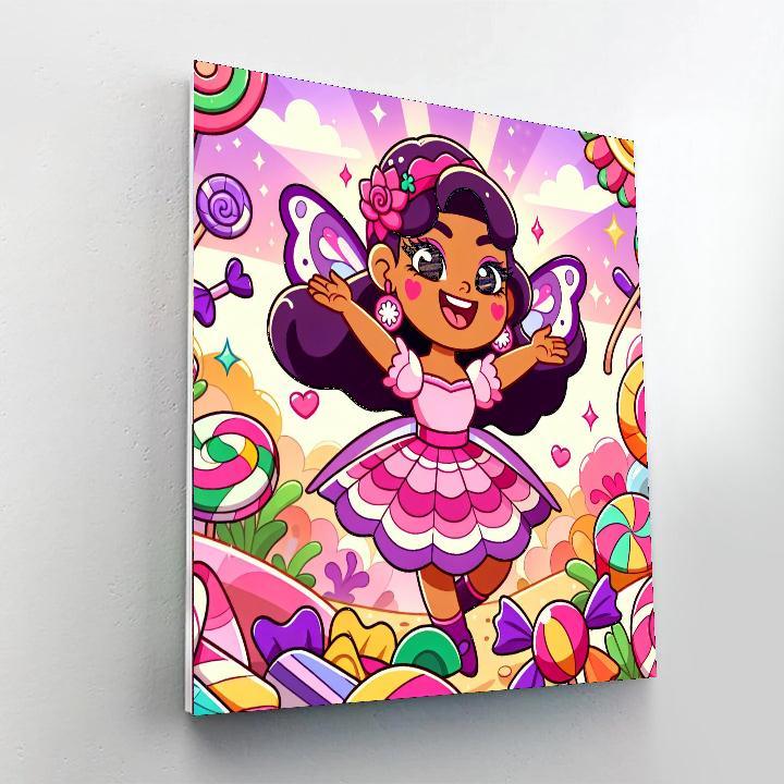 Joyful Candy Land Fairy DIY Paint By Numbers