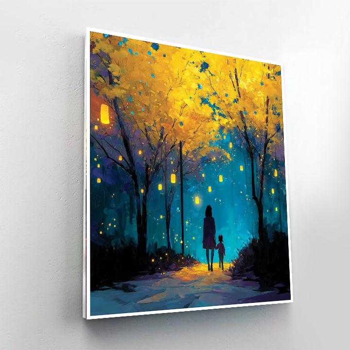 Under The Lantern Glow Paint By Number