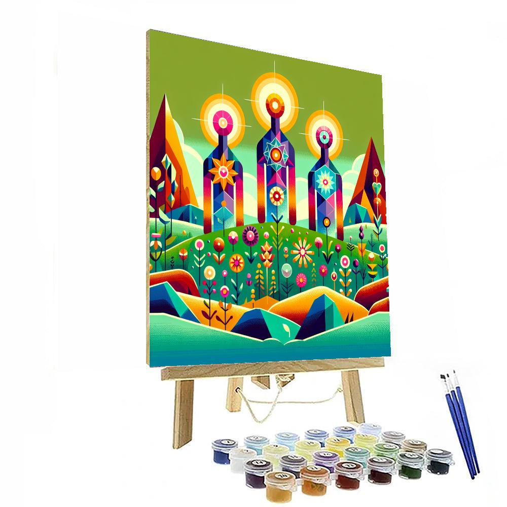 Magic Meadow Gathering Painting Number Kit