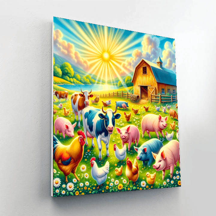 Delightful Farm Life DIY Paint By Numbers