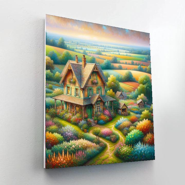 Charming Country Home Paint By Color
