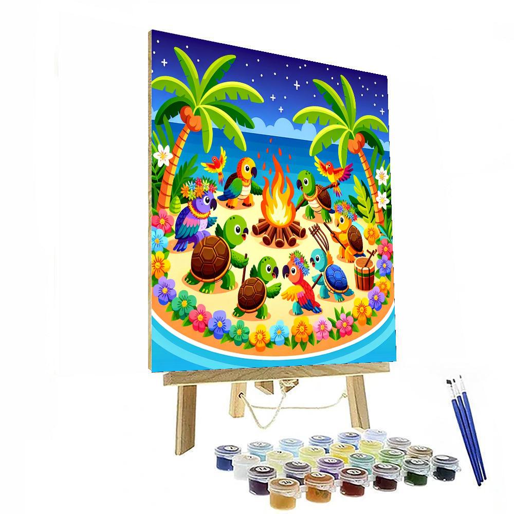 Hawaiian Island Luau Paint By Numbers