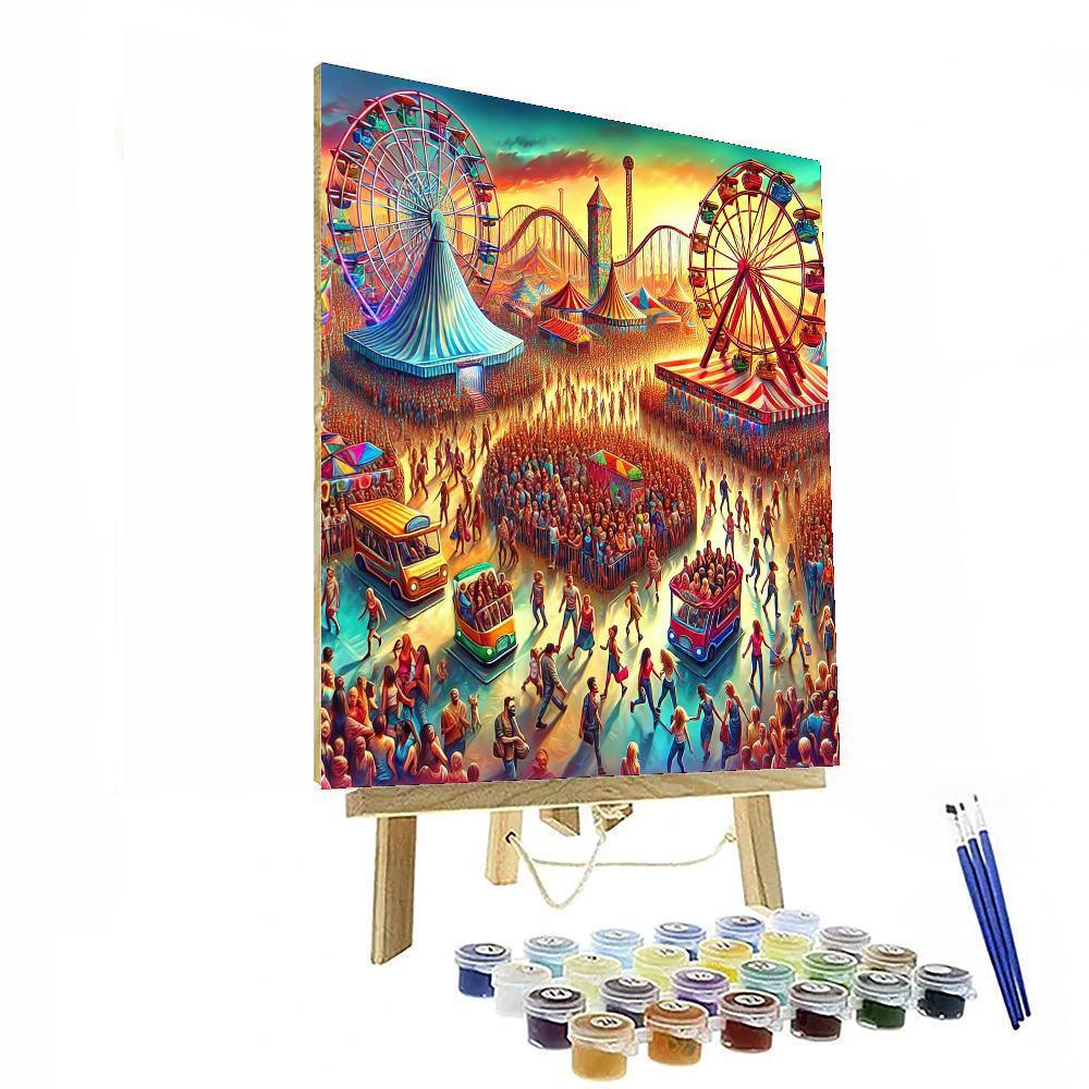 Festive Carnival Vibes Painting By Numbers Kit