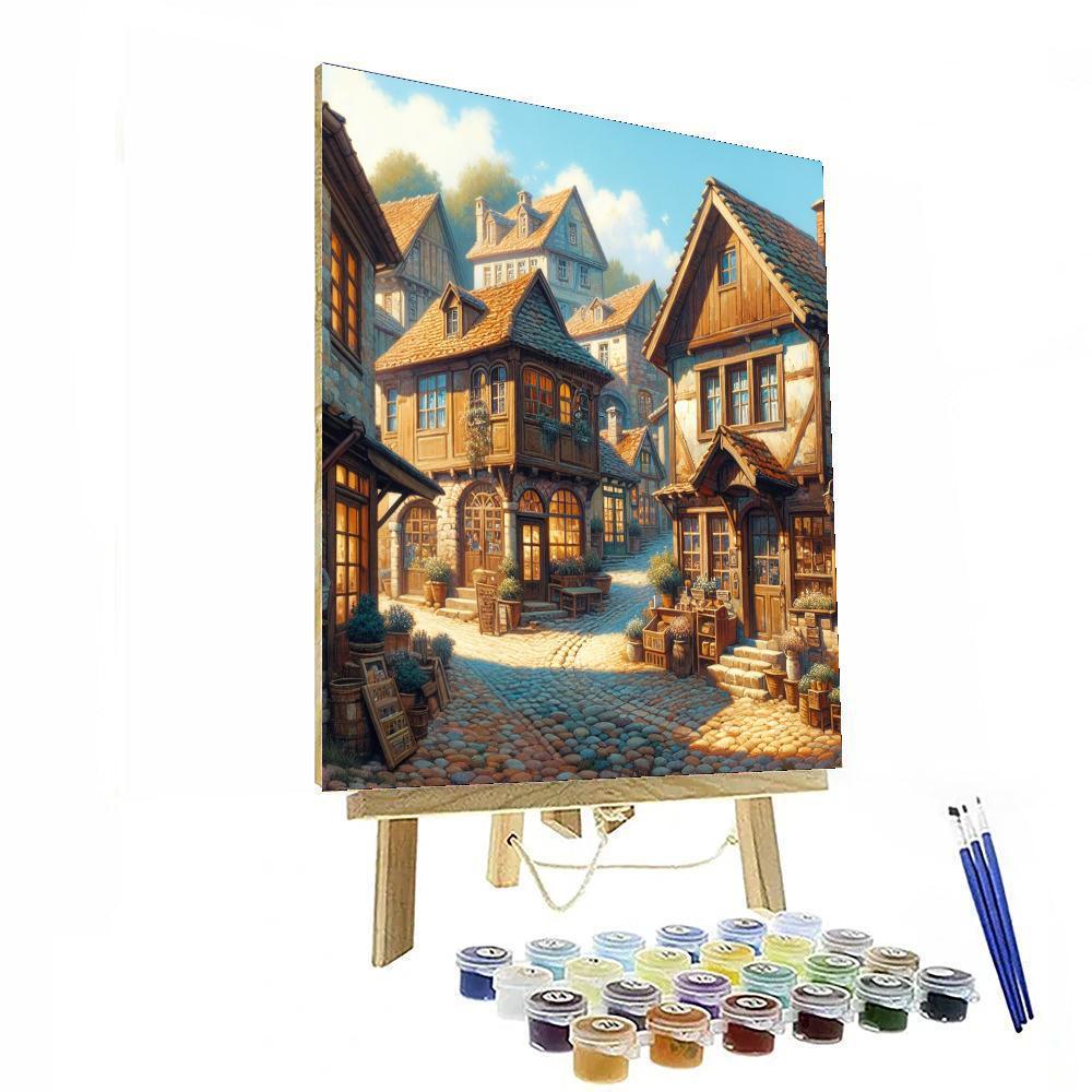 Charming Village Corner DIY Paint By Numbers