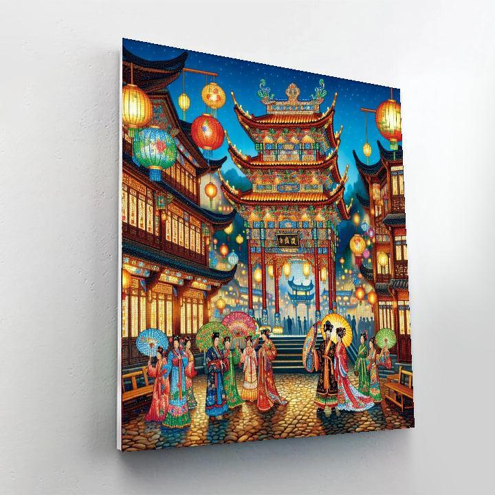 Chinese Lantern Festival - Zigong Paint By Color