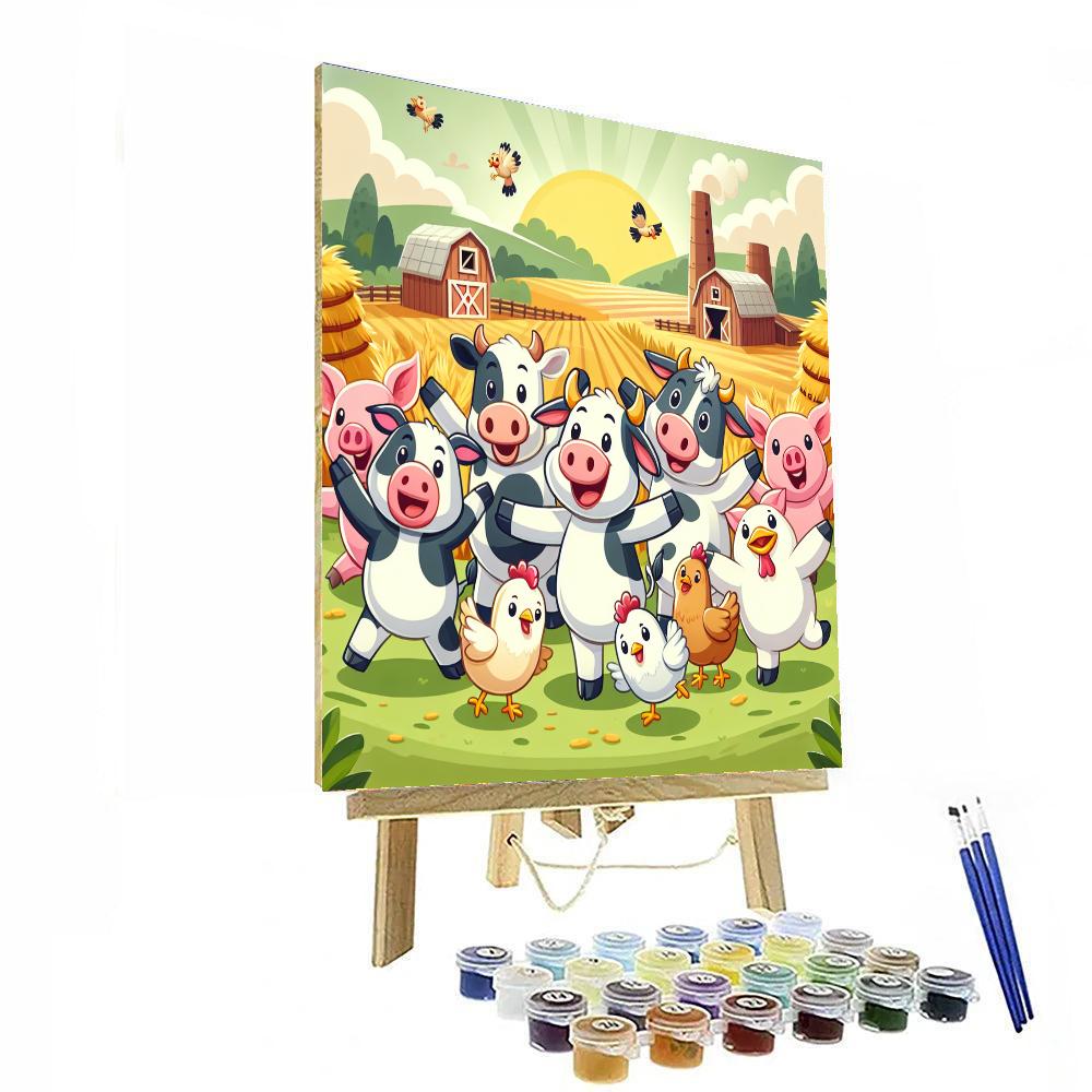 Farmyard Friends’ Harvest Festival DIY Paint By Numbers