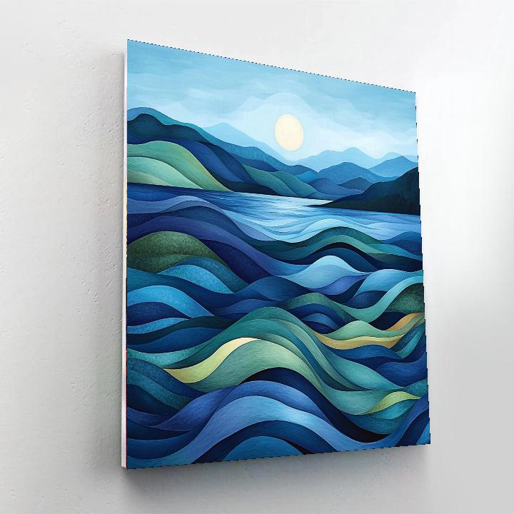 Frida Kahlo Inspired Echoes Of The Cerulean Sea  Numbered Painting Kits