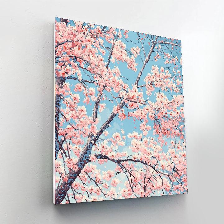 Utagawa Hiroshige Inspired Sakura Spring Symphony  Paint By Numbers