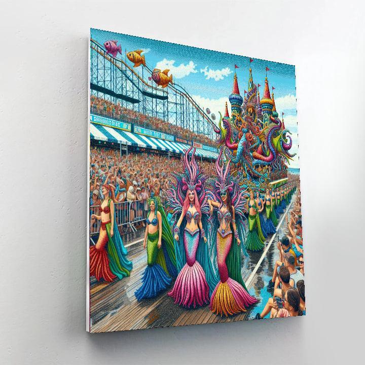 Mermaid Parade - United States Paint By Numbers Art