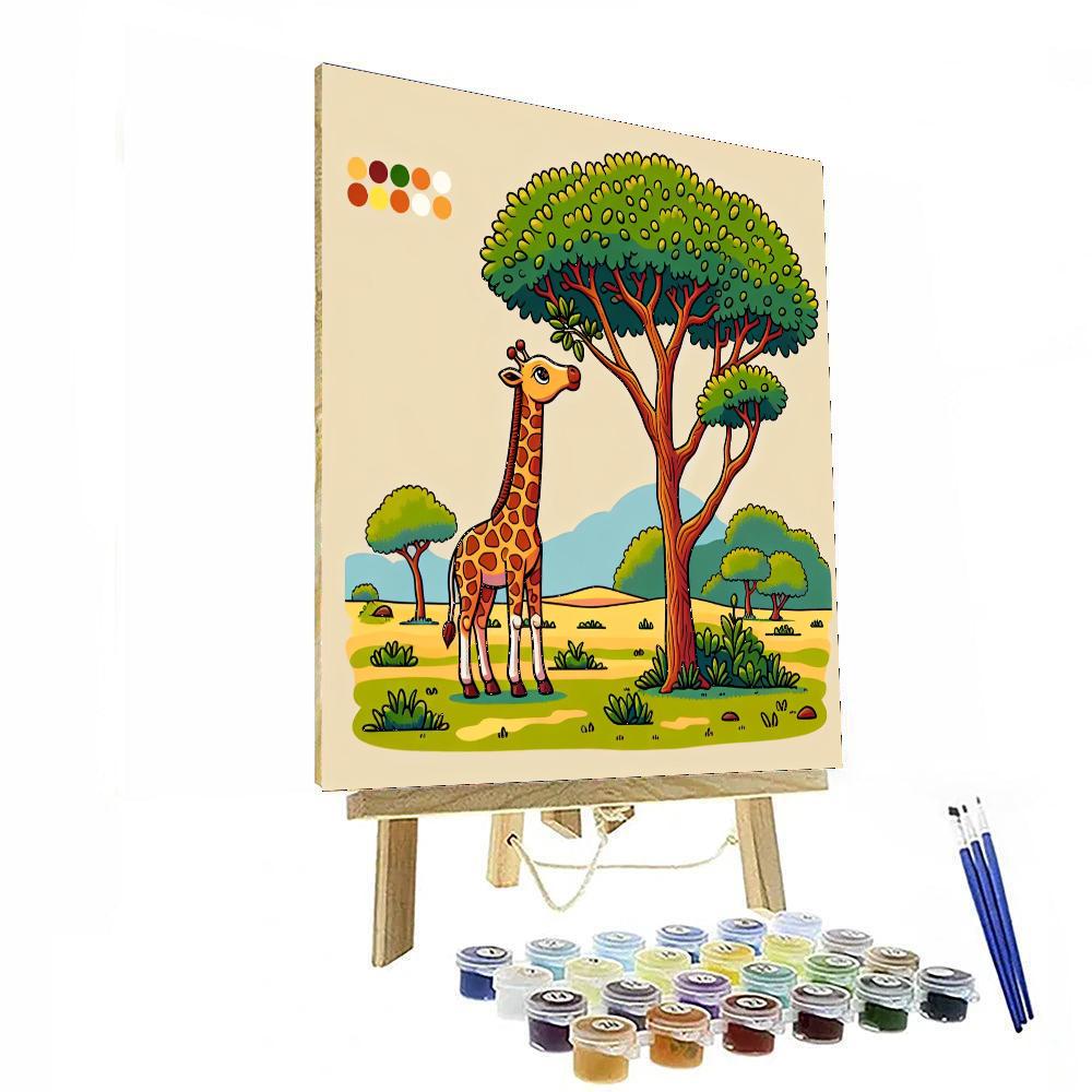 Giraffe Safari Expedition Paint By Numbers Kits