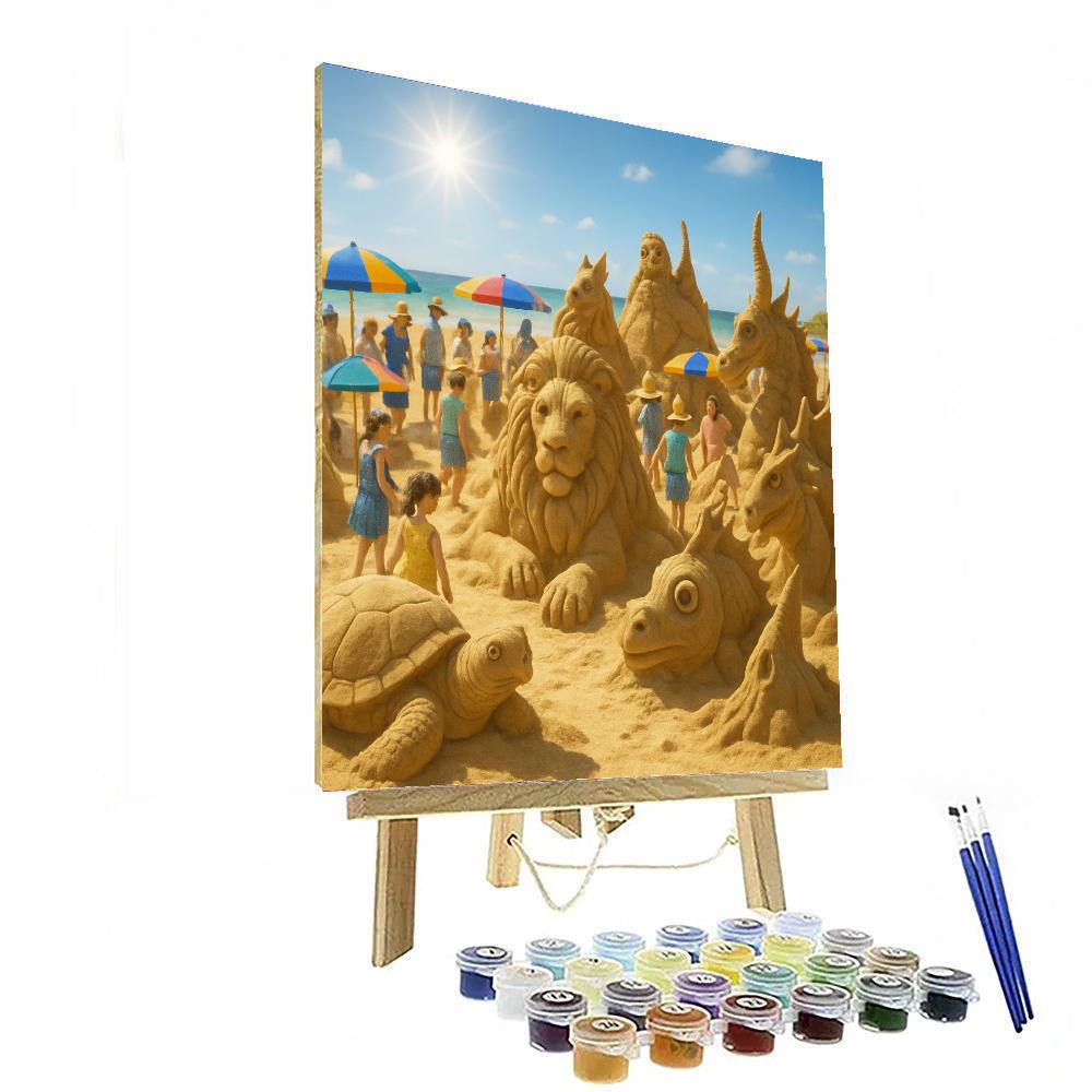International Sand Sculpting Festival Number Painting